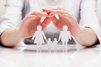 Hands-protect-paper-family